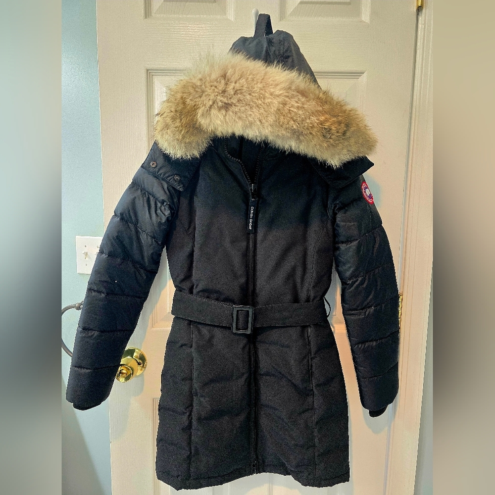 Canada Goose Black Parka with Fur Trim